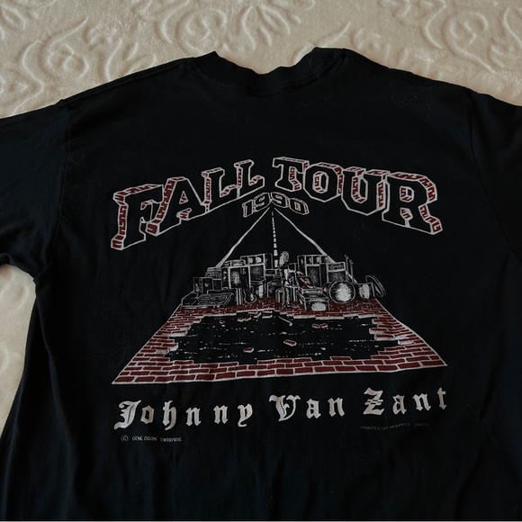 Brickyard Road/Johnny Van Zant blk t-shirt L w/note from songwriter. - Picture 4 of 4
